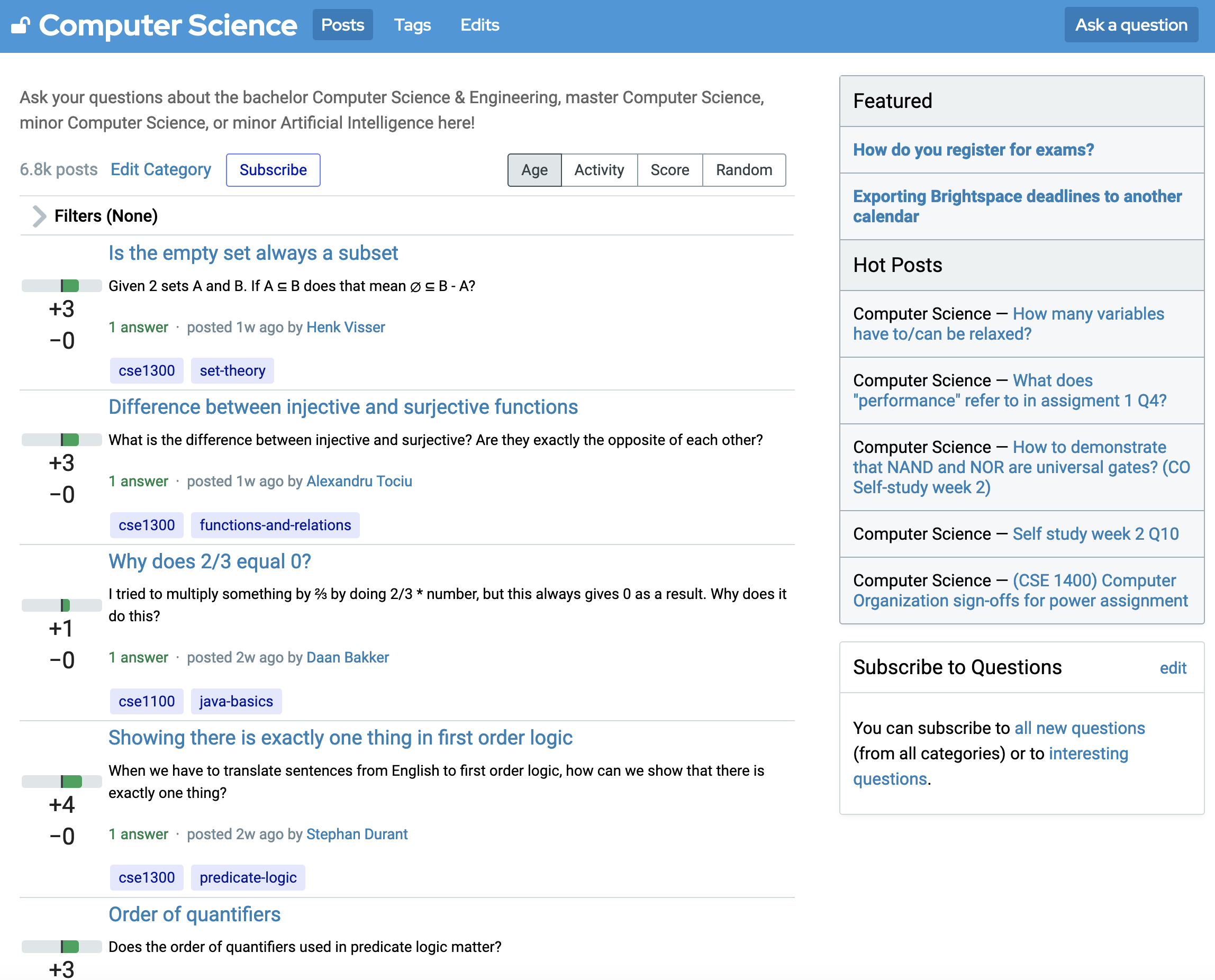 Answers user interface 2
